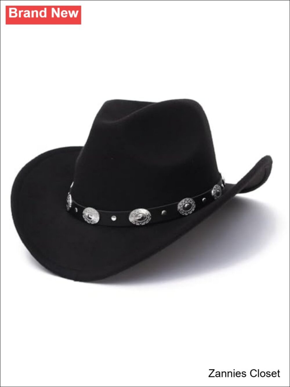 🤠 Wide Brim Felt Fedora Panama Hat with Detachable Belt Buckle